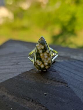Ocean Jasper Solid Sterling Silver Ring